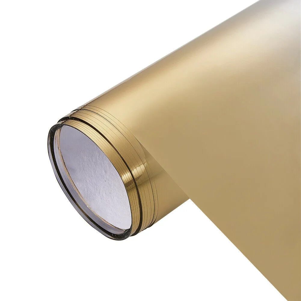 

Auto Car Gold Front Film PVC Strip Sun Visor UV Protected Water Resistant