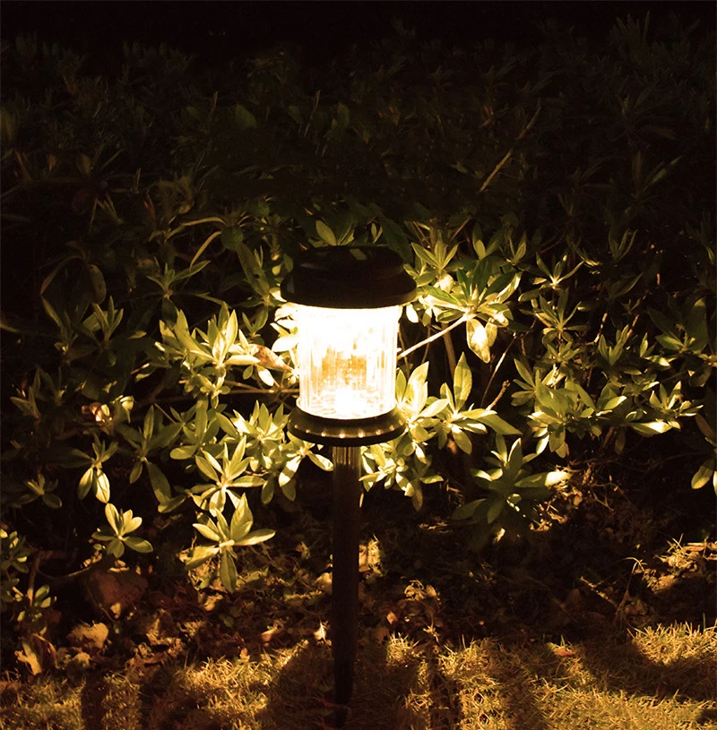 

Solar light LED cylindrical lawn lamp outdoor waterproof garden courtyard park path corridor lawn decorative 1/3 pcs