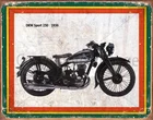 DKW Sport 250 1936 мотоцикл ретро металлический оловянный знак плакат налет