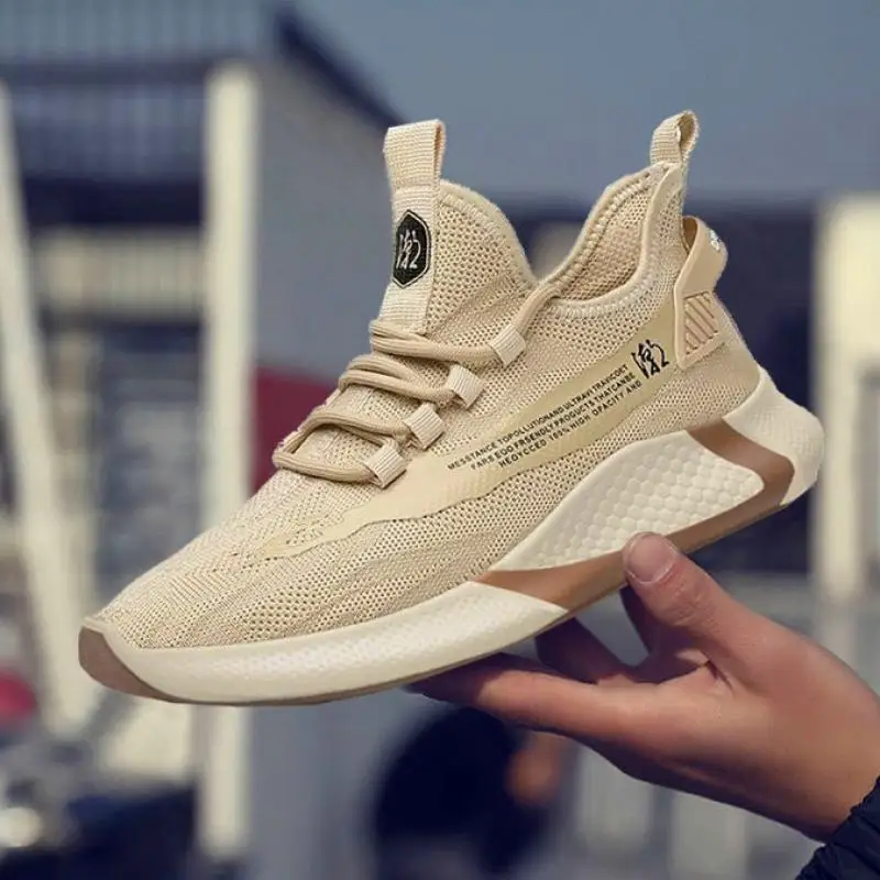 

Spring Men's Sneakers 2021 Lightweight Breathable Casual Flat Shoes Outdoor Men's Vulcanized Shoes Running Jogging Shoes