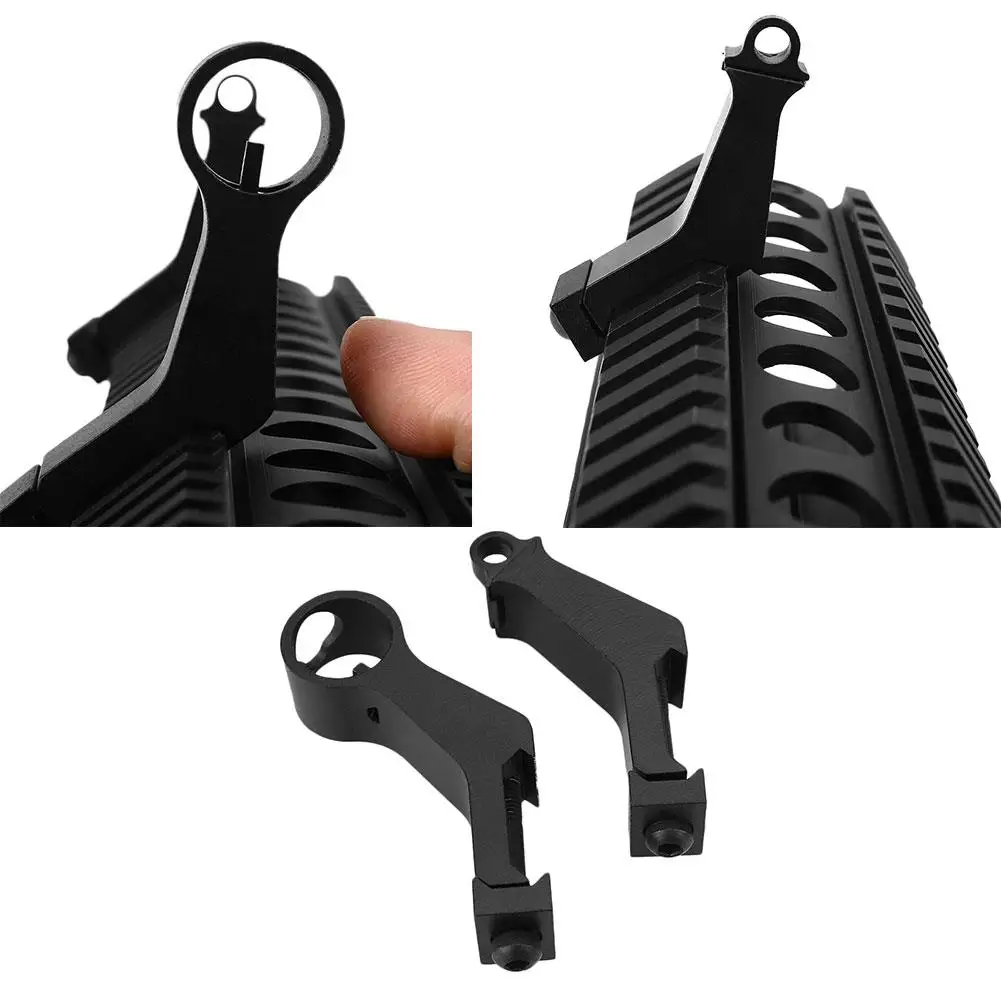 

45 Degree Tactical CNC Flip up Iron Sight Rear Front Sight Mount Set for Weaver / Picatinny Rails Tactical Hunting Accessories