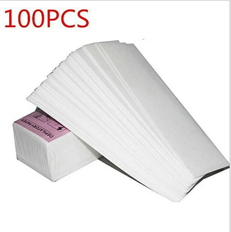 

100 Pcs Hair Removal Tool Depilatory Paper Nonwoven Epilator Women Hair Removal Wax Strips Pad Shaving Waxing Smooth Legs