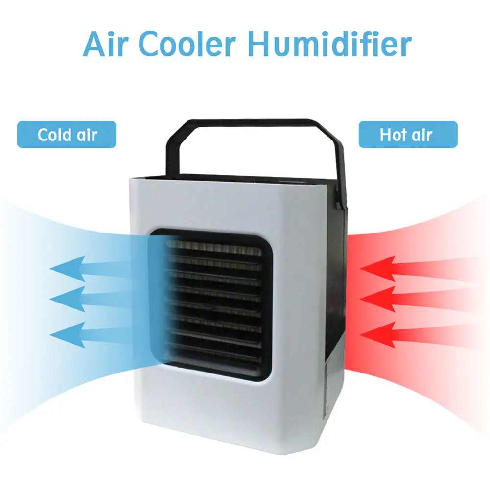 

Spot Air Conditioner Fan 3 in 1 Small Personal USB Air Cooler Desk Fan Mini Air Purifier Humidifier with Portable Handle Hoga