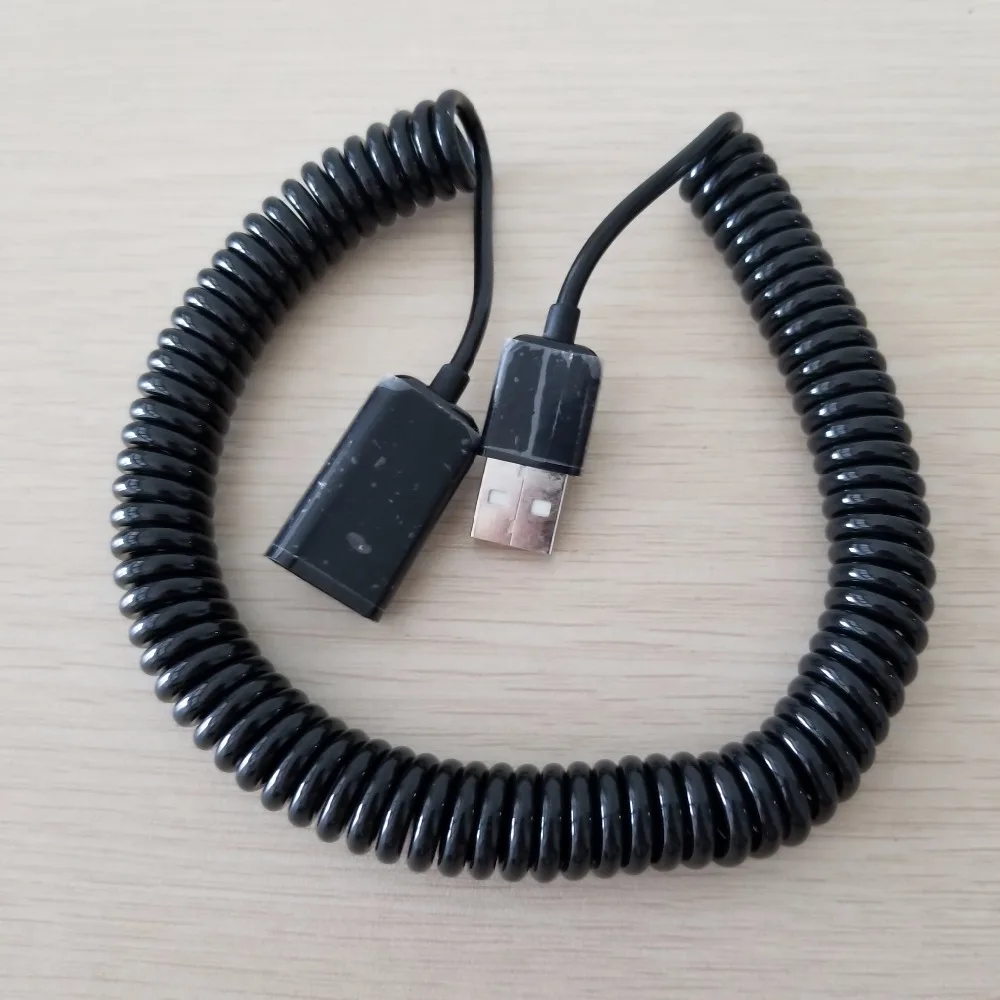 

10 шт./лот USB 2,0 пружинный телескопический удлинитель данных штекер-гнездо для камеры мыши USB устройств 3 м