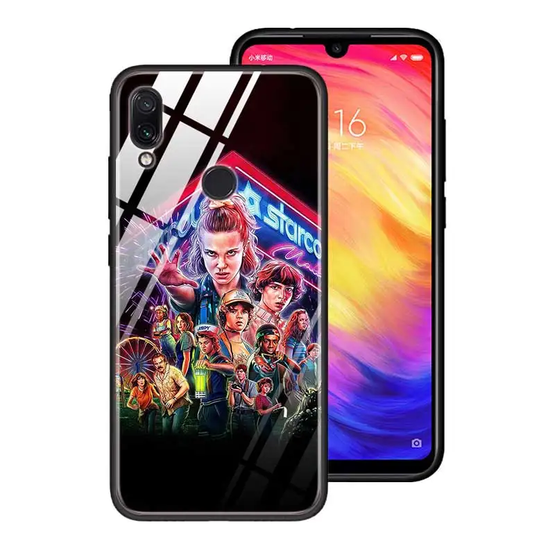Чехол из закаленного стекла для Red mi 7 8A Note6 7 8 K20 K20 Pro, задняя крышка для Xiaomi mi A3 CC9E CC9, силиконовый край, чехол для чужих вещей