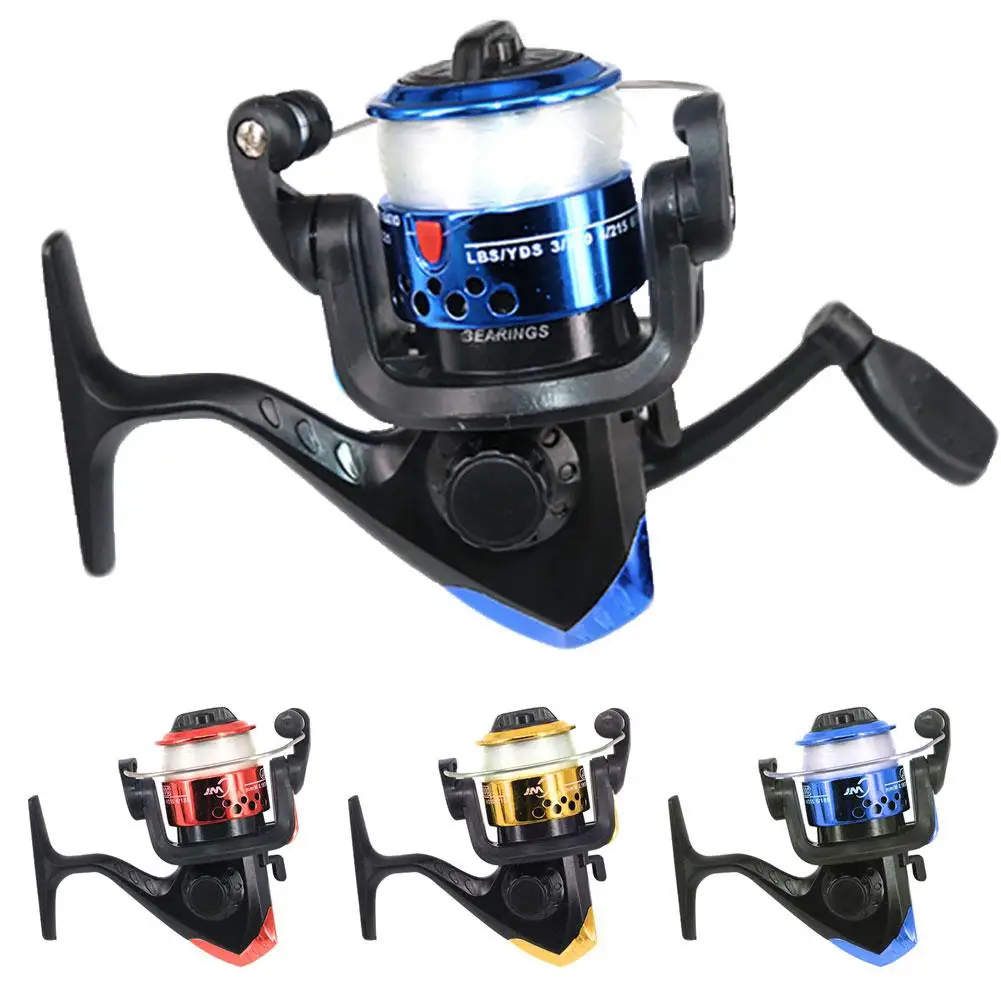 

3 Bearing Balls Mini High Speed Spinning Fishing Reel with 60m Transparent Line New Chic