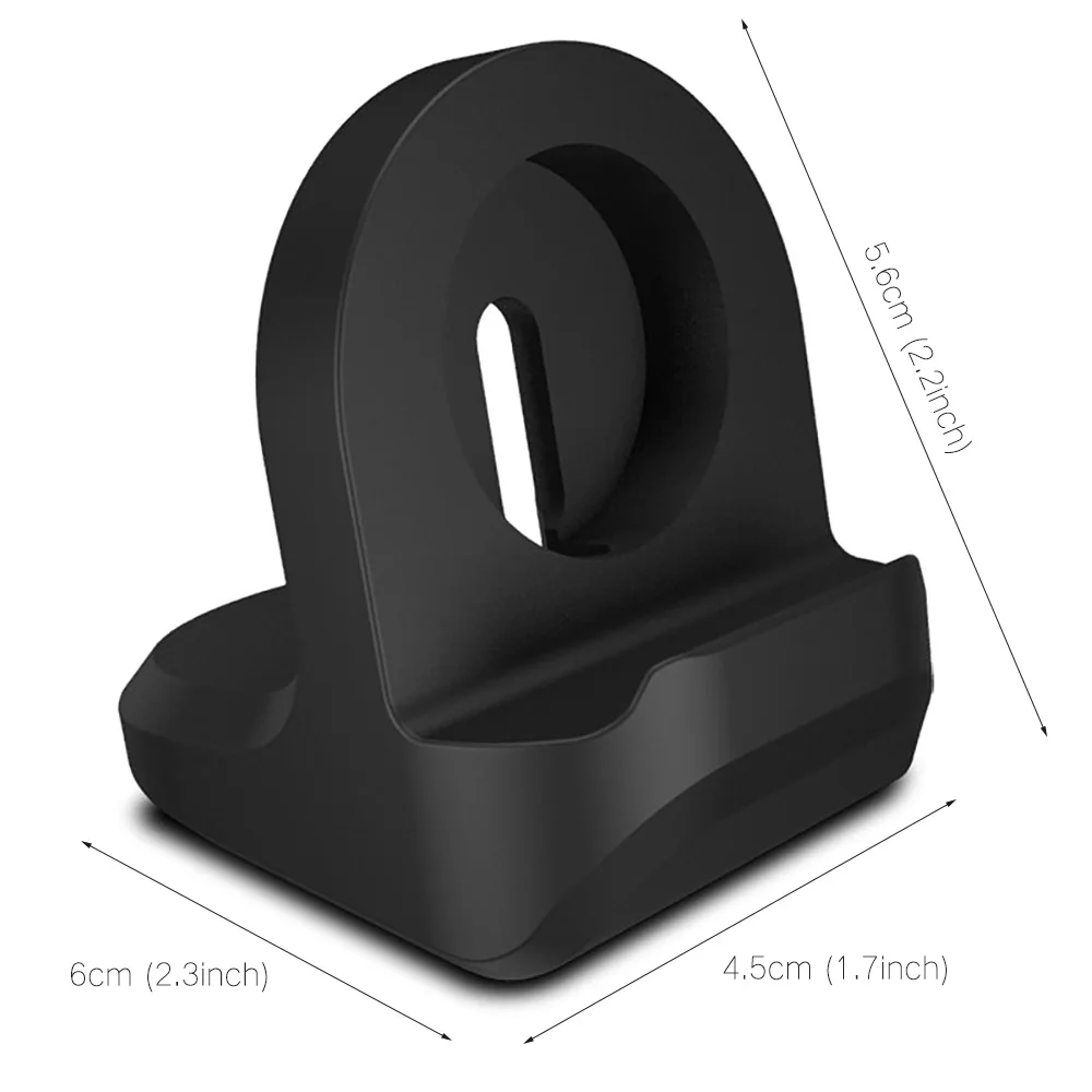 3 Colors Silicone Charge Stand Holder Station Dock for Apple Watch Series 1/2/3/4/5/6 Charger Cable iWatch 6 Desktop Support | Электроника