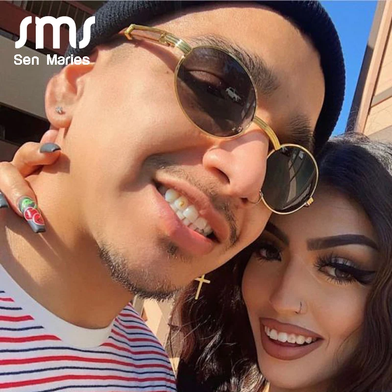 Модные Овальные Солнцезащитные очки для женщин 2019 винтажные маленькие круглые