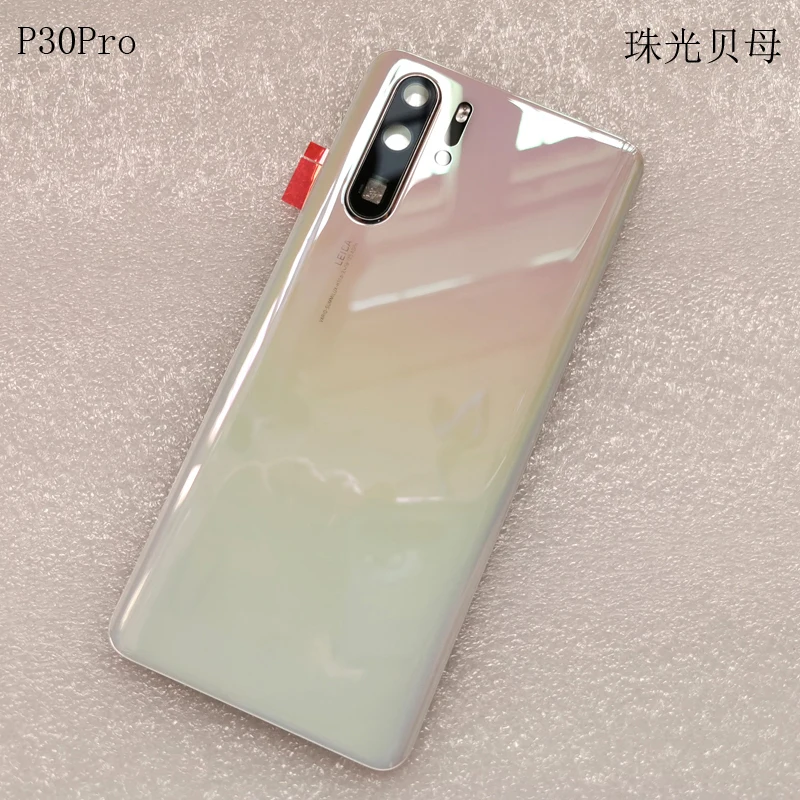 Для huawei P30 Pro задняя крышка батарейного отсека стеклянная задняя крышка корпуса дверная камера стеклянная рамка объектива Запасные части для ремонта