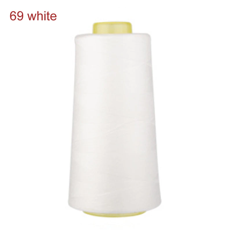 69 white 3000 ярдов Длина швейная нить 40 S/2 нити полиэфирная нить многоцветная катушка Швейные аксессуары - Цвет: 69 white