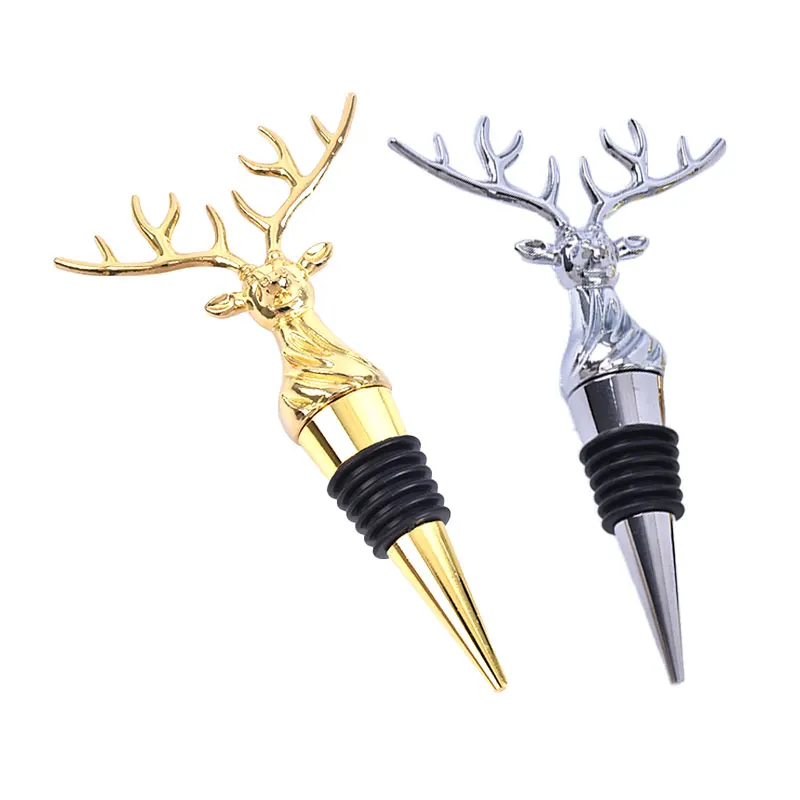 

Цинковый сплав, сталь, олень, насадка для вина, уникальные пробки для винных бутылок, аэраторы для вина, инструменты для бара, Рождественская...