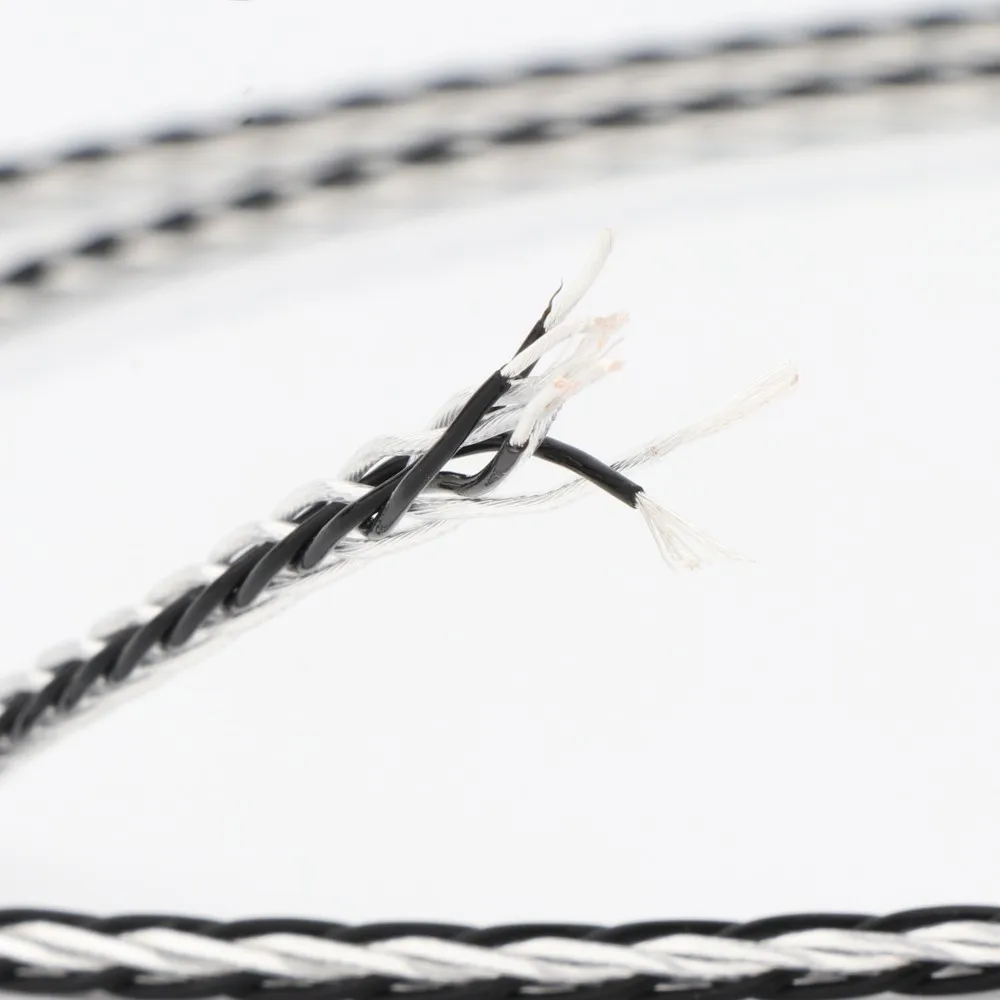 8-жильный серебристый кабель Preffair из ПТФЭ