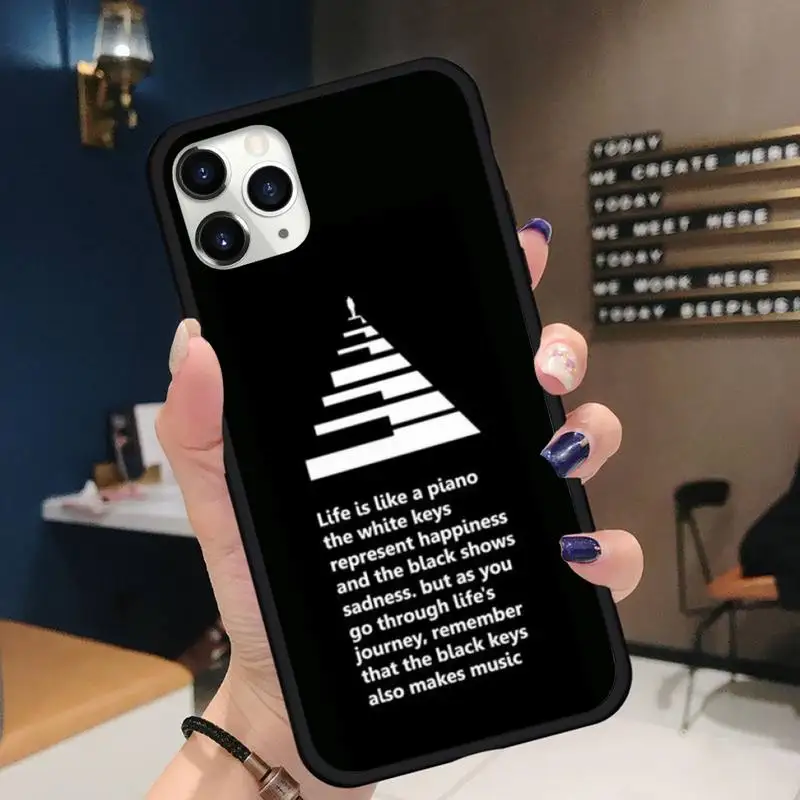

Piano paint art Phone Case for iPhone 11 12 pro XS MAX 8 7 6 6S Plus X 5S SE 2020 XR Soft silicone