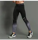Мужские компрессионные брюки, мужские тренировочные леггинсы для спортзала, облегающие брюки для бодибилдинга и тренировок, мужские трико для бега