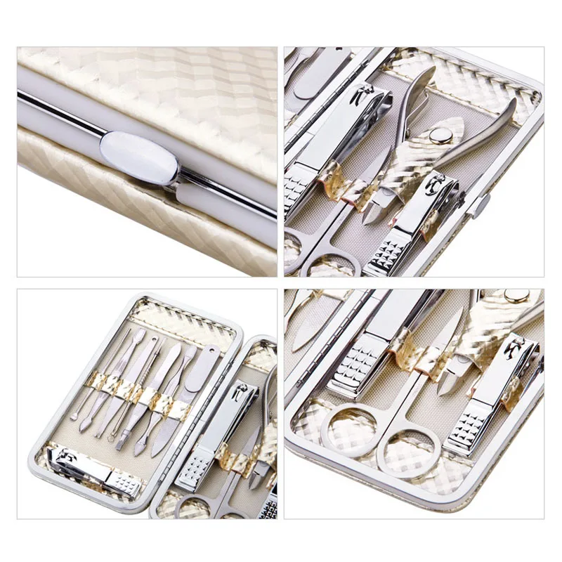 Новинка 12 шт./компл. маникюрный педикюр набор клипер ножницы пинцет Инструмент с