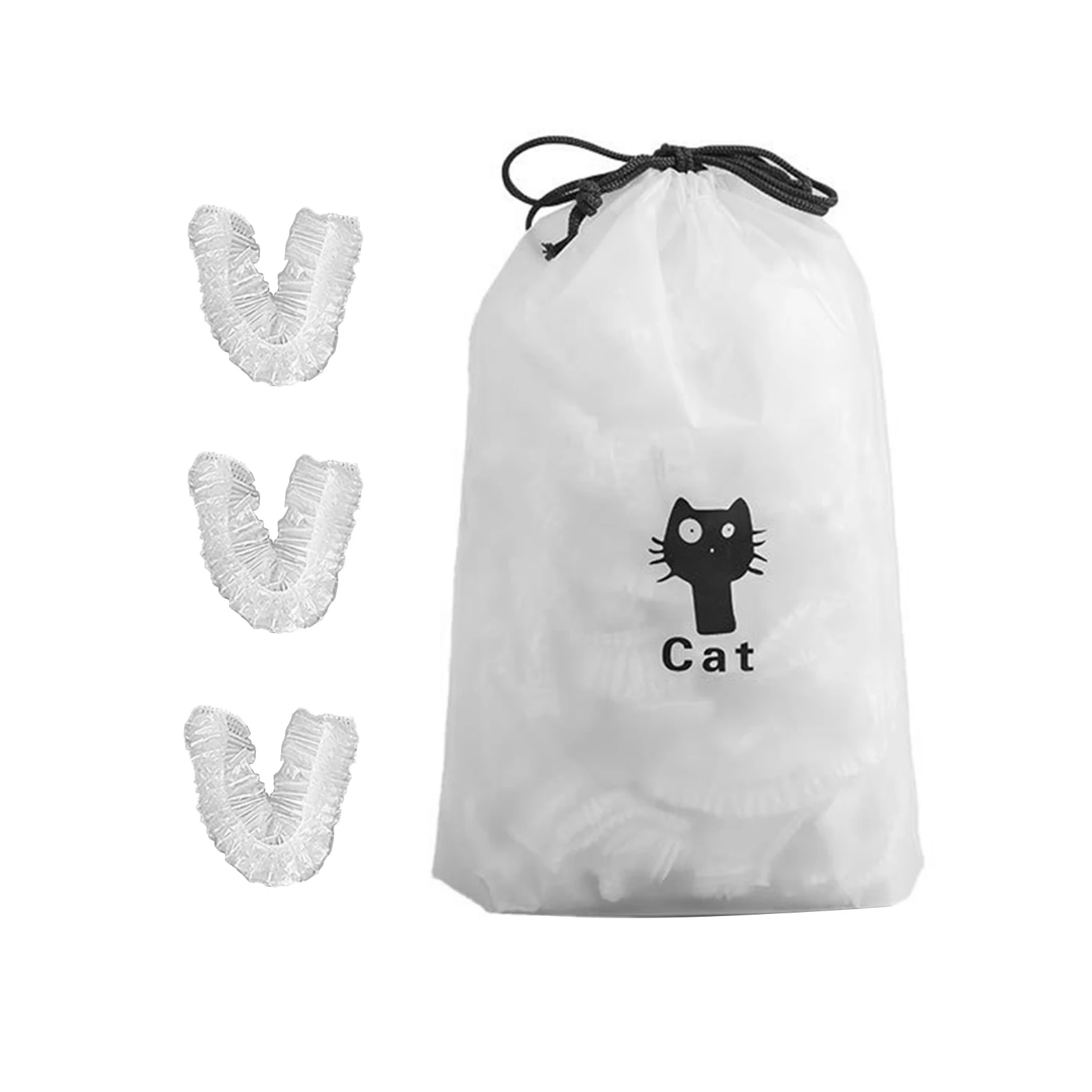 

100Pcs Universal Household Plastic Wrap Kitchen Adjustable Food Fresh-Keeping Film Bag Sealing Dish Cover Film Fresh Bag