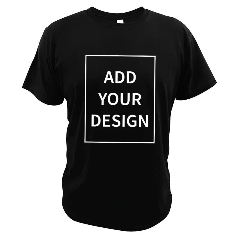 

Camiseta personalizada de algodón para hombres y mujeres, camisa de 100% de talla europea con texto y logotipo de diseño Origina