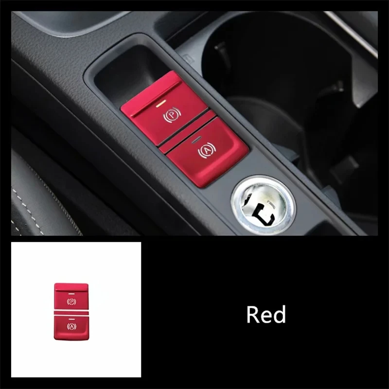 

Электронные кнопки ручного тормоза, внешняя отделка, автомобильный Стайлинг для Audi Q3 2019 2020, внутренние аксессуары из алюминиевого сплава