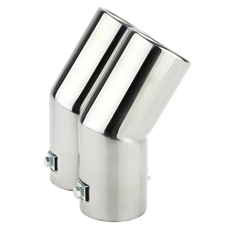 Автомобильная задняя труба выхлопная глушитель из нержавеющей стали двойные