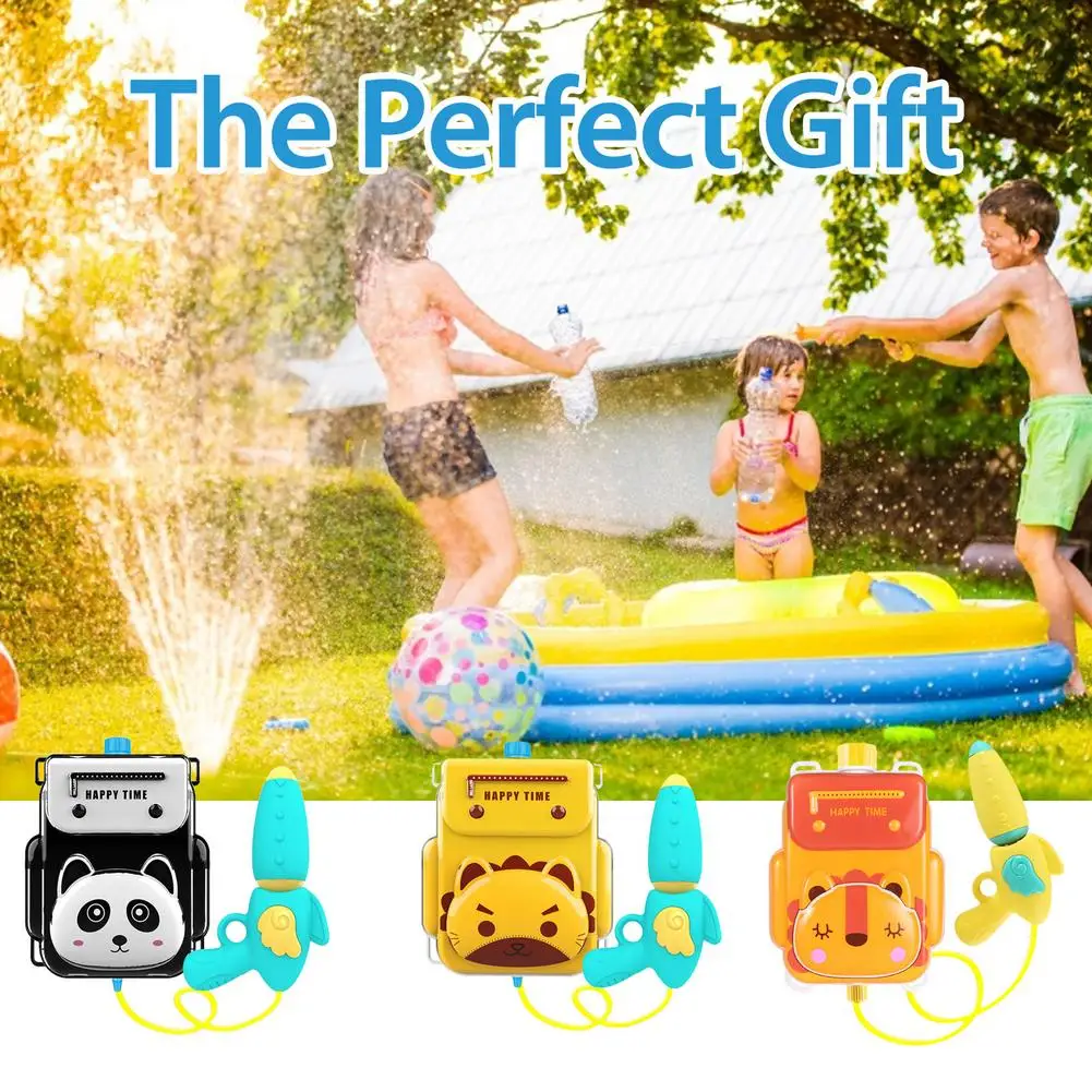Новинка Детский рюкзак с животными водяной пистолет игрушка выдвижной пляжный
