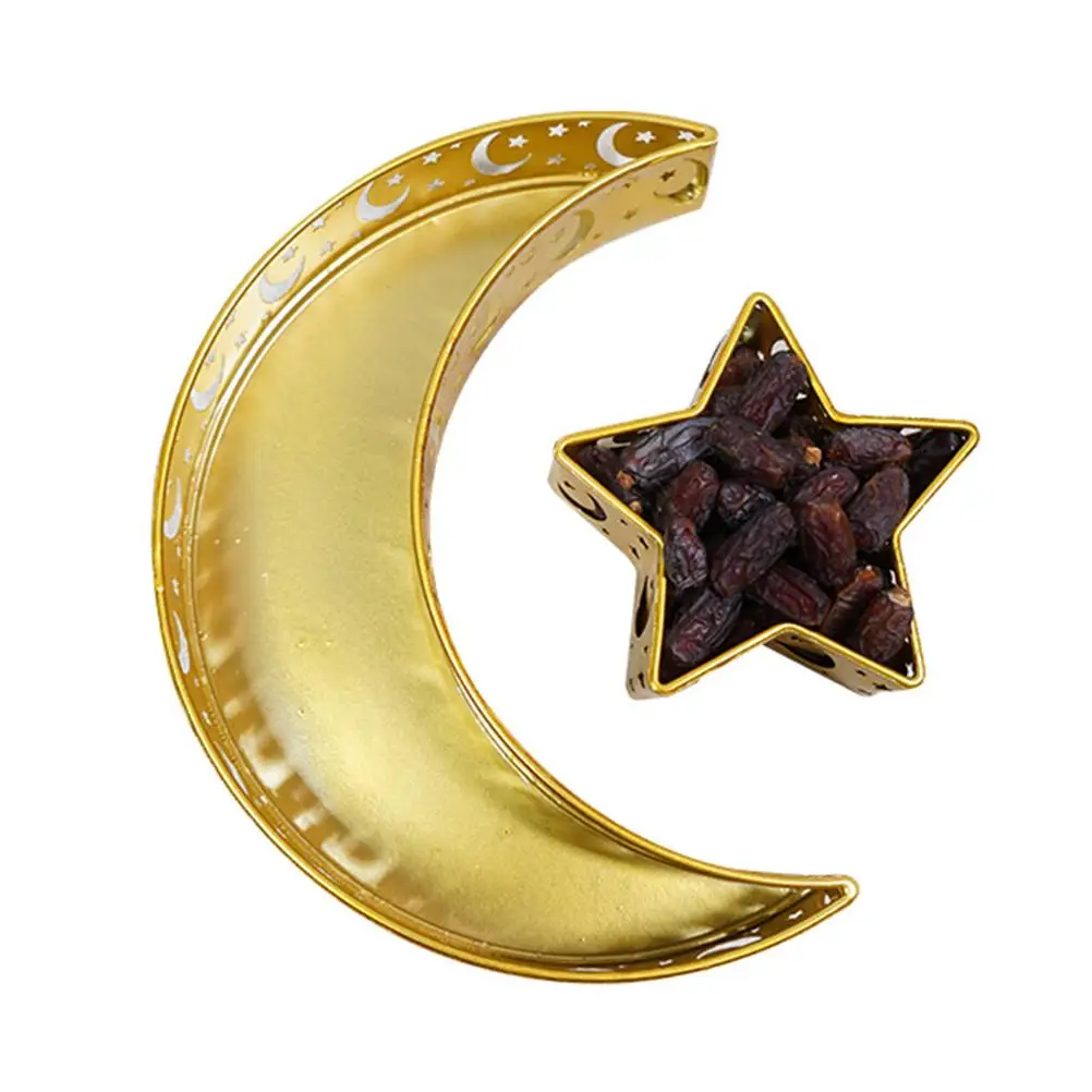 

Ramadan Storage Box Serving Tray With Crescent Moon And Star Food Tray Muslim Islam Mubarak Food Tray For Party Home Decoration