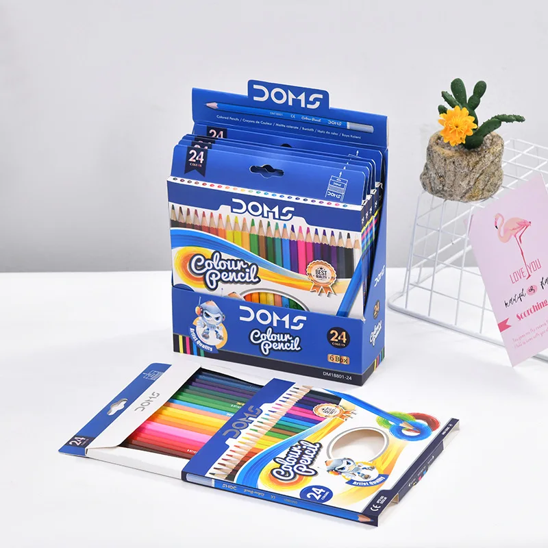 

Hot 24-Colored Pencils Boxed Color Pencil Water-Soluble Adult Sketch Hand-Painted Color Paintbrush Set Wholesale