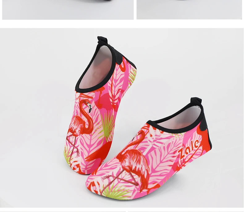 Sapatos de Água Crianças Descalço Rápido-seco Aqua Yoga Meias Meninos Meninas Flamingo Mergulho Natação Sapatos Praia Chinelos 14 Esporte e Lazer