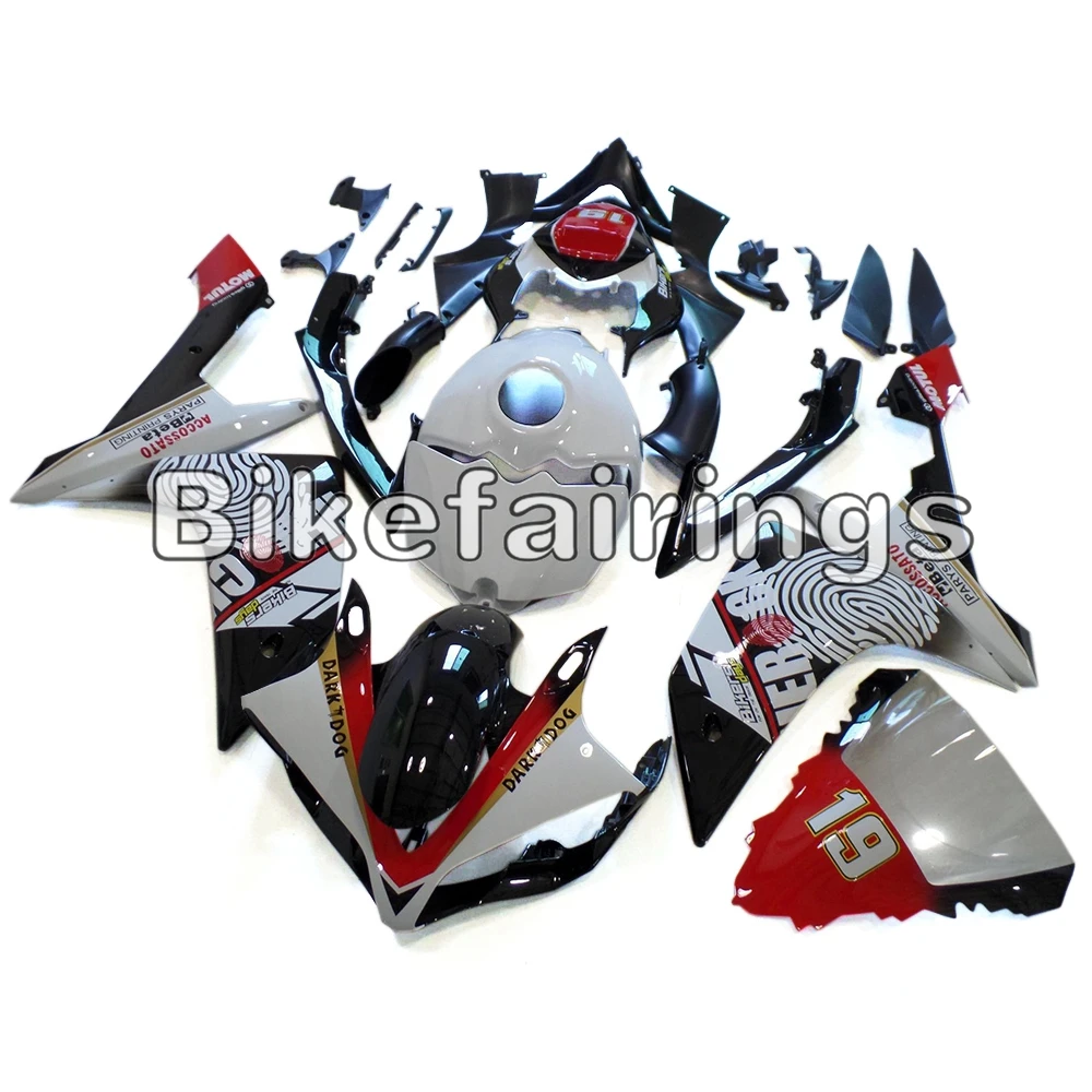 Красно белые и черные панели для спортивных велосипедов Yamaha 2007 2008 YZF1000 R1 07 08 YZF