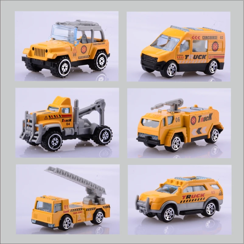 6 шт./компл. Литье металла сплав полиции пожарной защиты автомобиля и Боевой