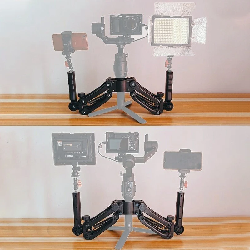 3 оси весна двойной ручкой Gimbal держать руки для ZHIYUN Crane 2 DJI Ronin S AIRCROSS гладкой 4 OSMO