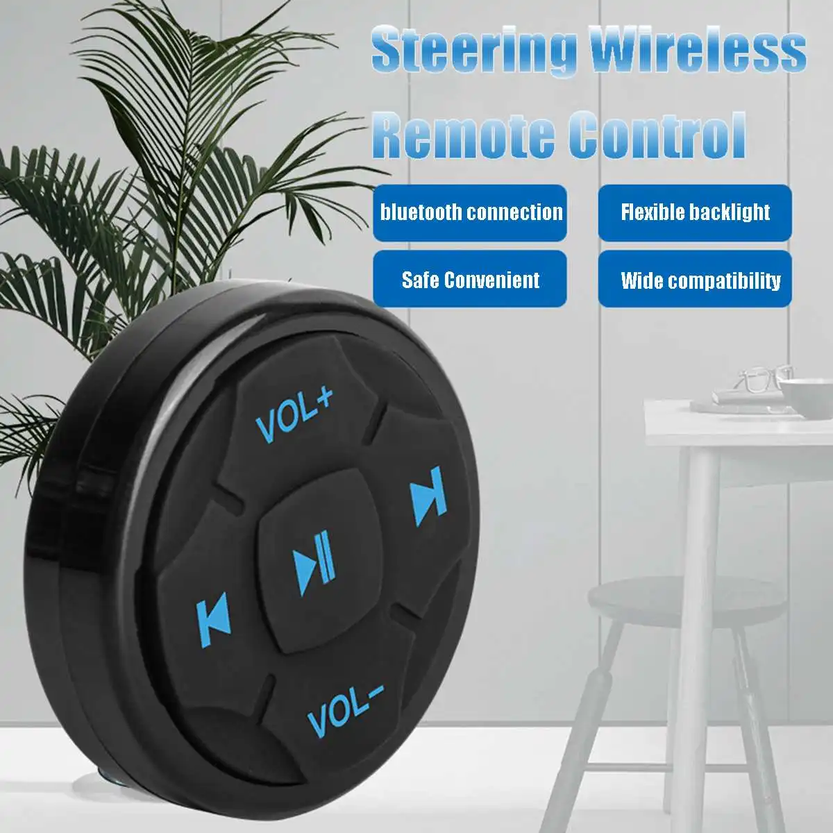 Универсальный Автомобильный руль беспроводная кнопка управления Bluetooth для