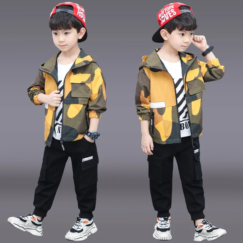 

Children's clothing boys autumn suits 2020 new children's autumn middle-aged children's autumn clothes boys spring and autumn