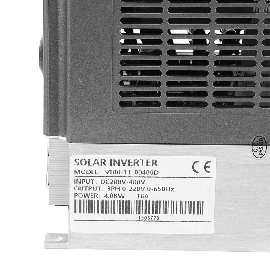 4 кВт VFD инвертор солнечной переменной частоты фотовход 3-фазный 0-220VAC выход 0-650 Гц