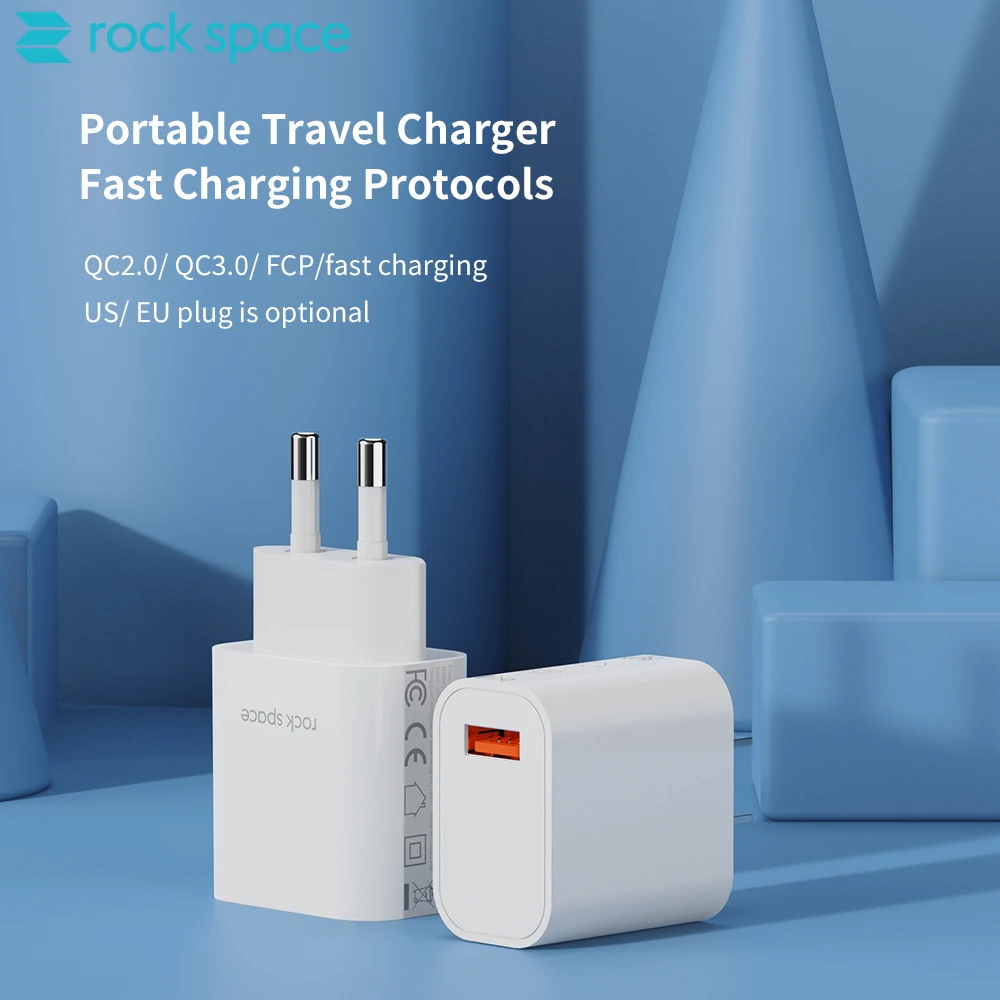 

Сетевое зарядное устройство с USB-портом и поддержкой быстрой зарядки, 18 Вт