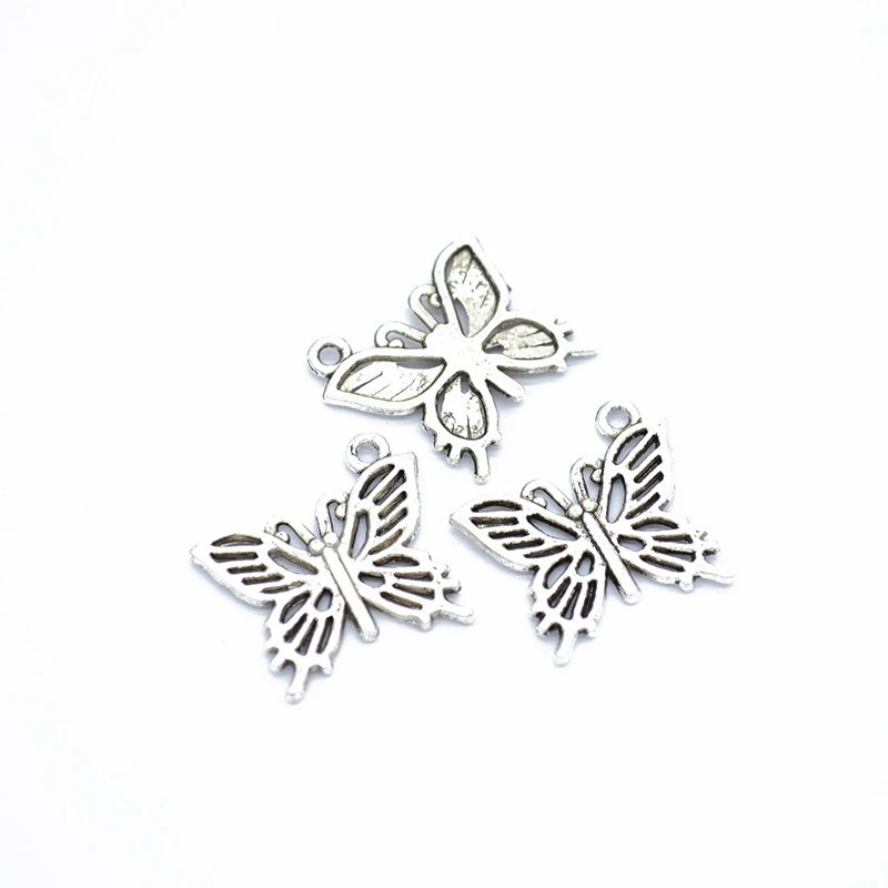 

75pcs Butterfly Charms DIY Jewelry Making Pendant Fit Bracelets Necklaces Earrings Handmade Crafts
