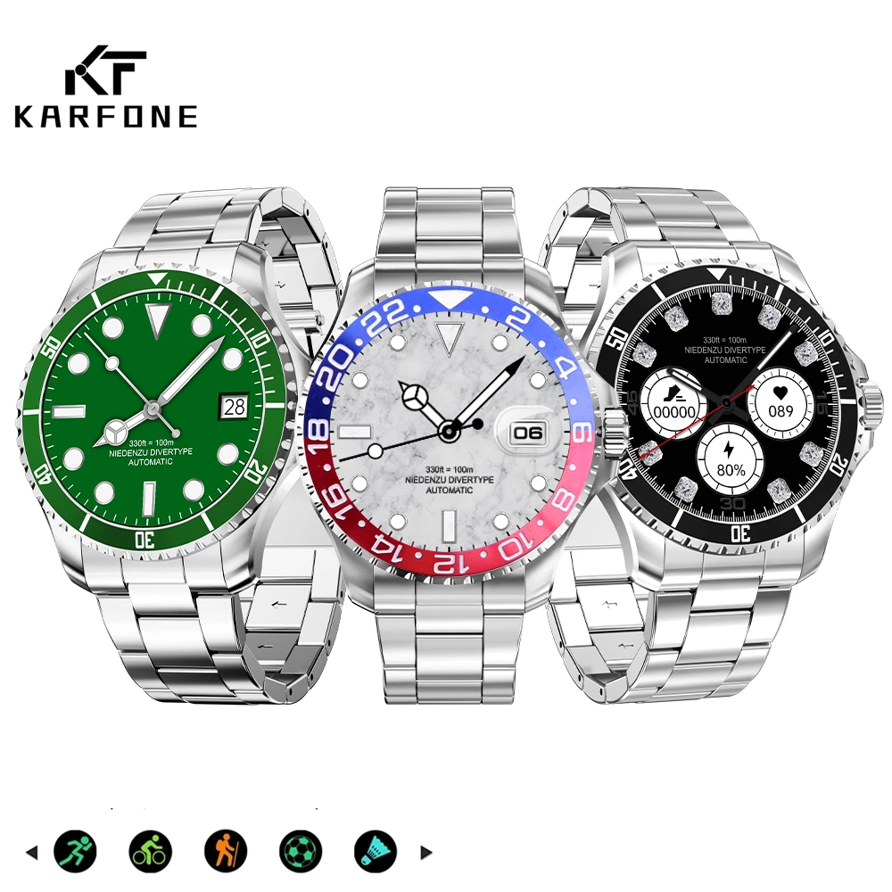 

Smart Watch Men Heart Monitor Fitness Sport Bracelet Smart Watch For Men SmartWatch Mens Stainless Steel Watches For Android Ios
