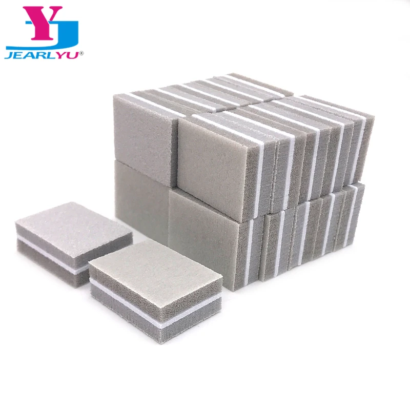 

100Pcs/lot Nail Buffers File Polisher Cuticle Remover Salon Usage Sanding Block Beauty Washable Tool Polissoir Ongle Smooth Kit