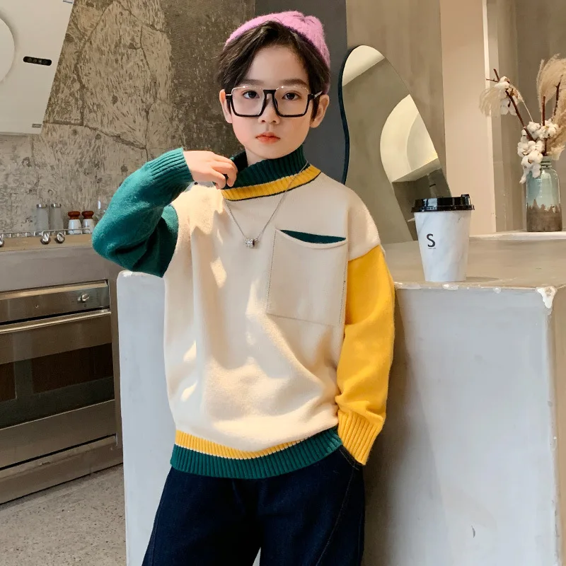 Su&eacute;ter de algod&oacute;n para ni&ntilde;os y adolescentes, ropa de oto&ntilde;o, 5, 6, 8, 10, 12, 14 y 15 a&ntilde;os, novedad, Invierno-1