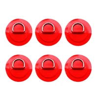 6pcs stainless steel d ring padpatch for pvc inflatable boat dinghy kayak