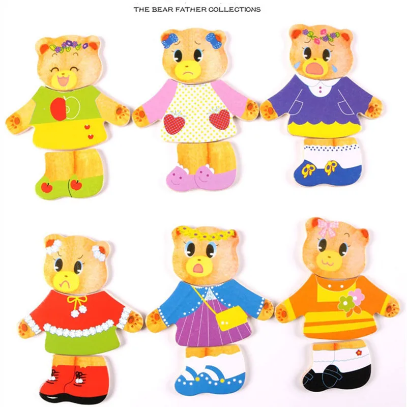 

Baby Puzzles Toys Wooden Box Educational Puzzle Set Kids Children's Gift