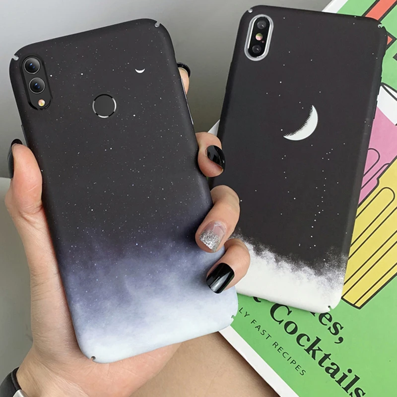 Полноразмерный жесткий чехол для huawei honor 9 10 lite 20 pro 9x 8x 9i 10i 20i v9 v10 v20 звездное небо