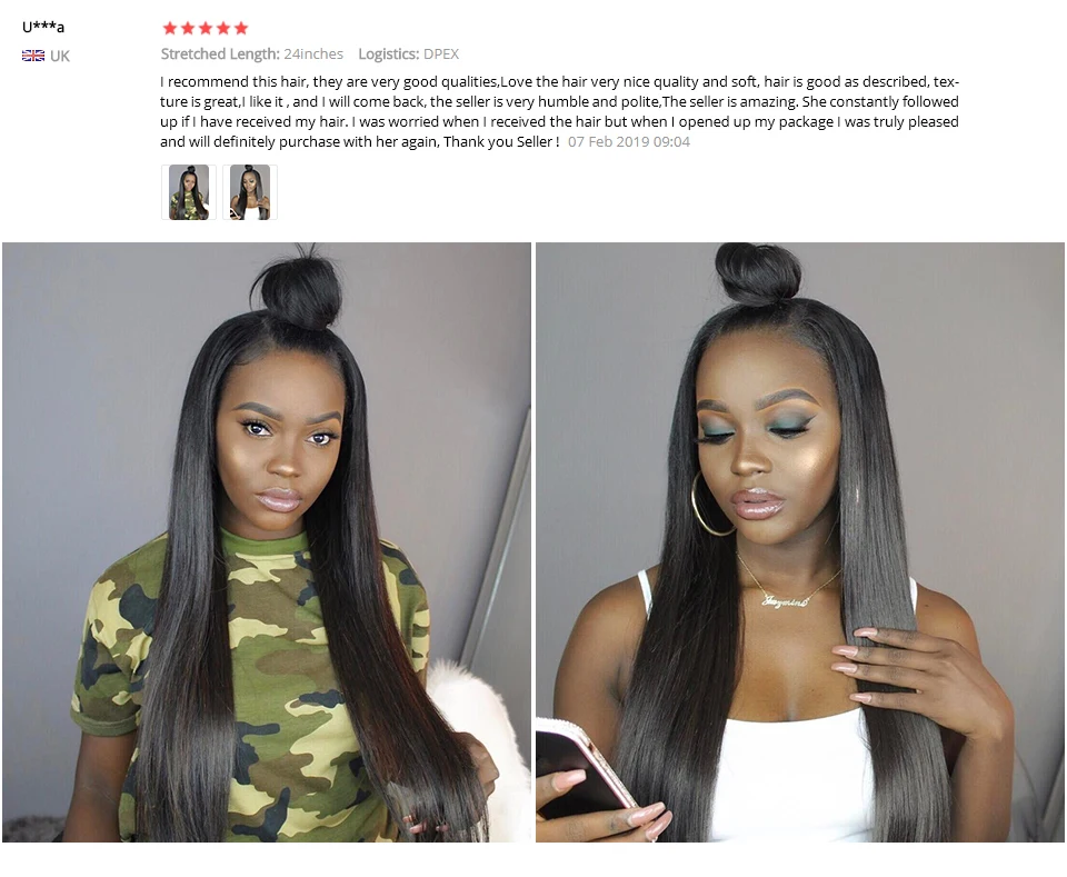 Meetu 4x4 Lace Closure Wig Indian Human Hair Wigs Pre-Plucked With Baby Hair Remy Straight Lace Front Human Hair Wigs For Women