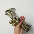 5 шт., серебристая Античная латунная сумка с большим шариком, металлическая оправа для кошелька, оправа для ручных сумок, аксессуары для сумок, вешалка для кошелька