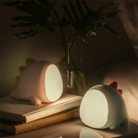 Cartoon Dinosaur Night Lights Bedroom Baby Sleep Rechargeable Eye Protection Creative Bedside Lamps Net Red Decoration LED Lamps