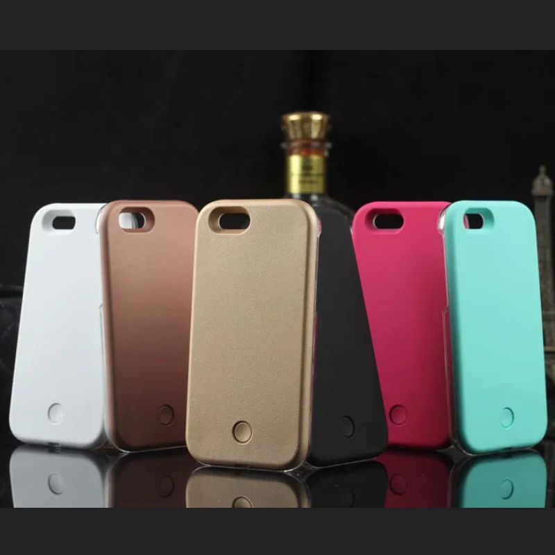 

Luxury Luminous Phone Case For iPhone 7 8 Plus 11 X XR XS Pro Max Selfie Light Up Glowing Case Cover for iPhone 12mini Phone Bag