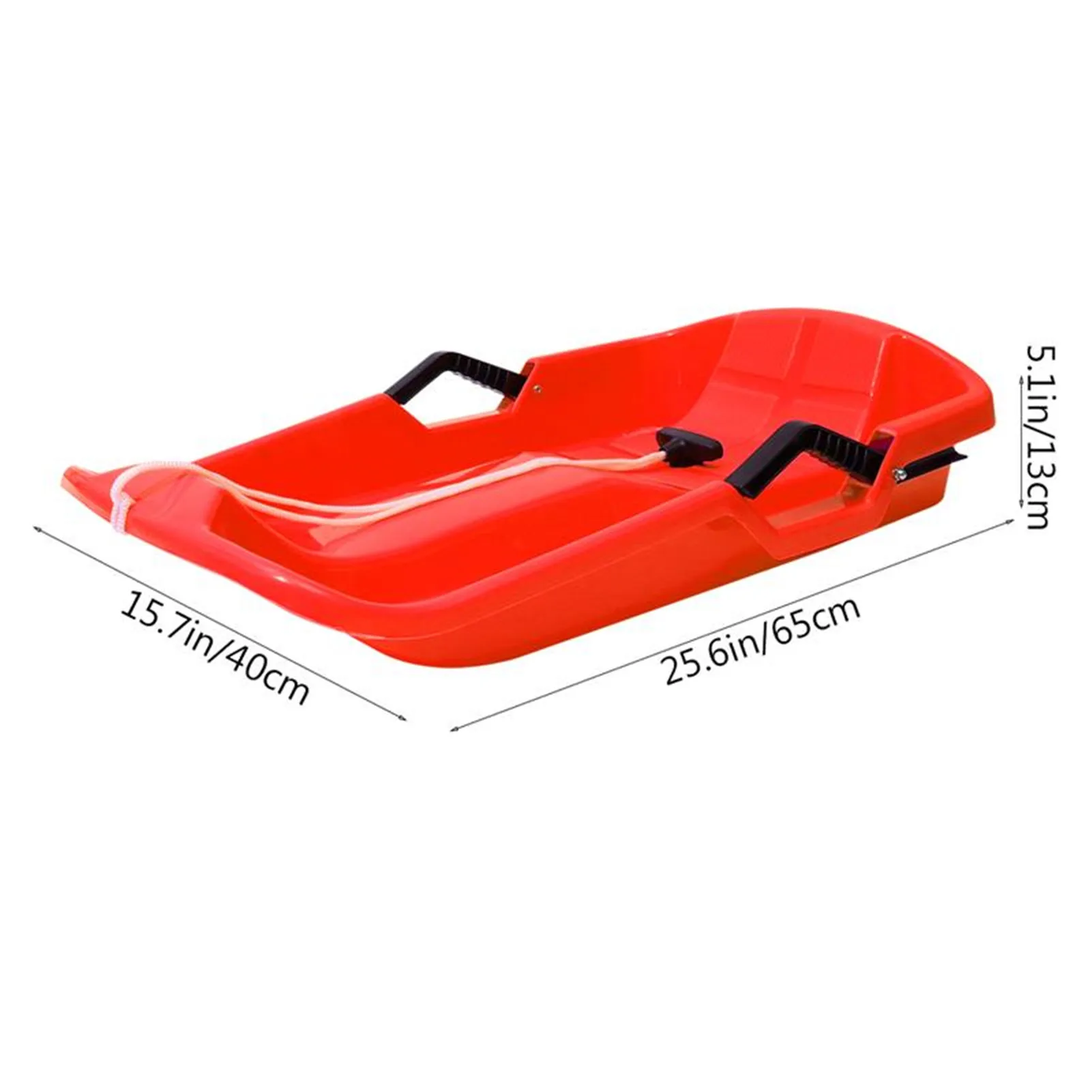 

Sturdy Plastic Child Sled Outdoor Winter Sports Skiing Board Multifunction Ski Pad Kids Snowboard Sledge