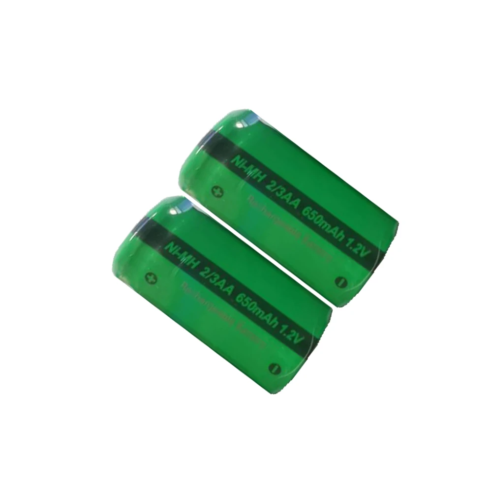 

2/3/4/6/8/10Pcs PKCELL 2/3AA 1.2V NiMh Rechargeable Battery 650mAh Industrial Battery Flat Top For capacitor pens