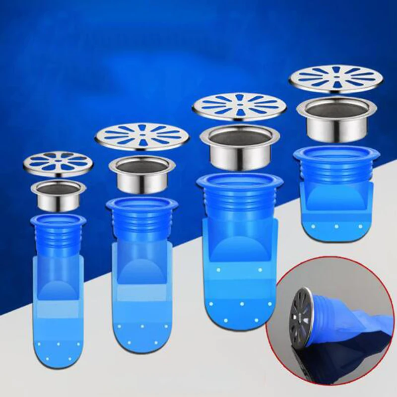 

1 шт. вредителей Управление силиконовые к протиранию, поглощающие запах спортивные Нержавеющая сталь крышка ядро трап Кухня гаджеты принад...