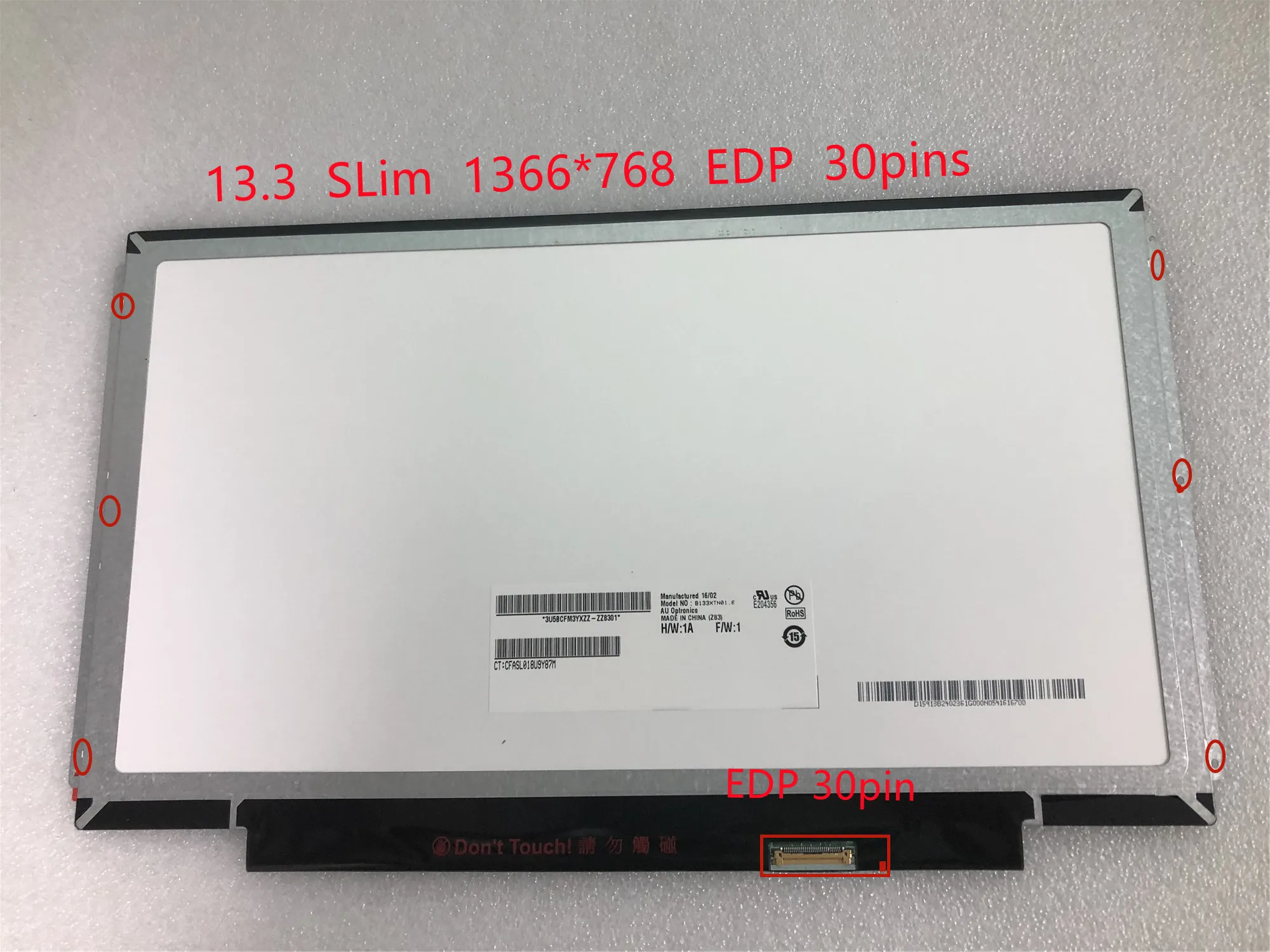B133XTN01.6 B133XTN01.3 N133BGE-E31 N133BGE-EAB 13 3 &quotтонкий 1366*768 EDP 30-контактный ЖК-экран для ноутбука