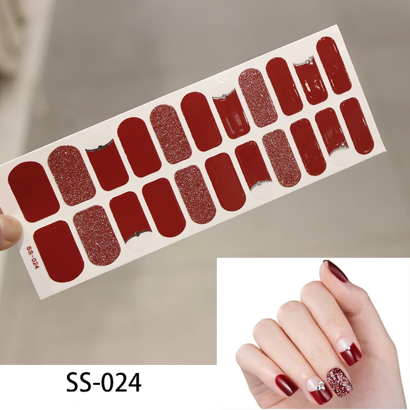 Новые наклейки 22 советы красота ногти DIY клей переводные на слайдеры украшения